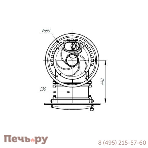 Банная печь Прометалл Атмосфера XL (Про) с сеткой нержавейкой фото 16