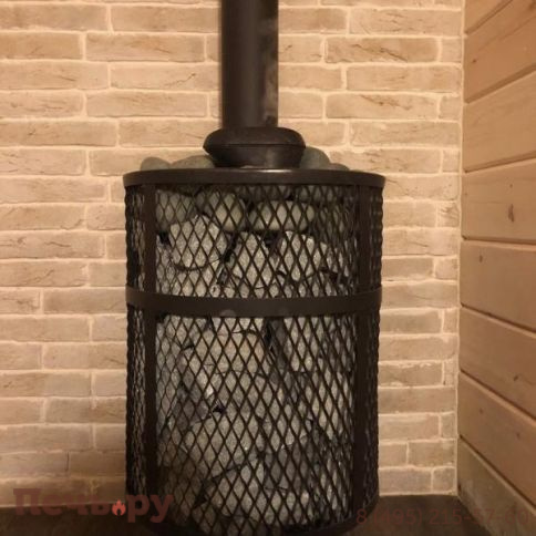 Банная печь Прометалл Атмосфера XL (Про) с сеткой нержавейкой фото 24