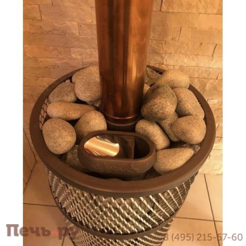 Банная печь Прометалл Атмосфера XL (Про) с сеткой нержавейкой фото 8