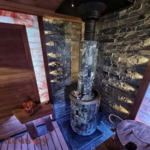 Банная Печь Прометалл Атмосфера XL в ламелях фото 20