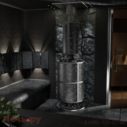 Банная печь Прометалл Атмосфера XXL с сеткой из нержавеющей стали фото 25