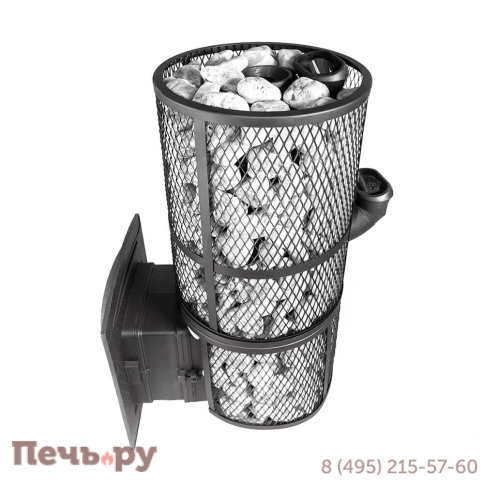 Банная печь Прометалл Атмосфера XXL с сеткой из нержавеющей стали фото 5