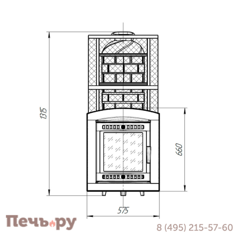Банная печь Прометалл Атмосфера XXL с сеткой из нержавеющей стали фото 6