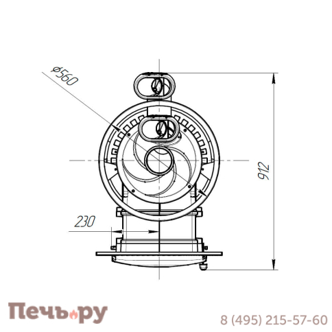 Банная печь Прометалл Атмосфера XXL с сеткой из нержавеющей стали фото 8