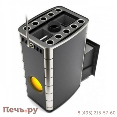 Банная печь ТМФ Гекла Inox БСЭ ЗК Иллюминатор антрацит НВ фото