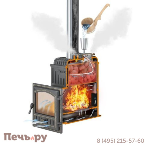 Банная печь Эверест Лёгкий пар (280) под обкладку фото 2