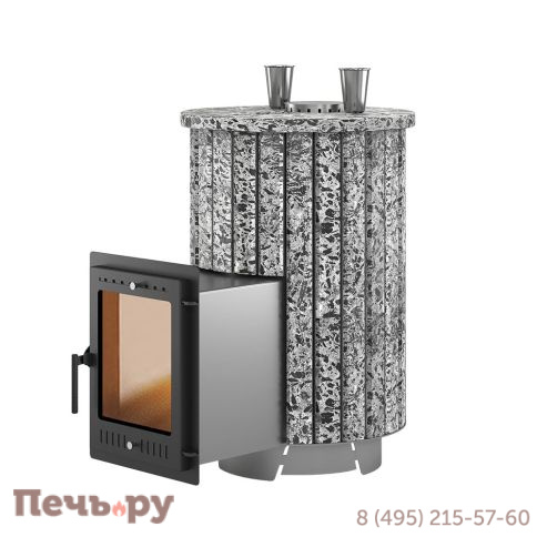 Банная печь Эверест Steam Master 30 INOX Ламель Пироксенит Элит S-20 фото