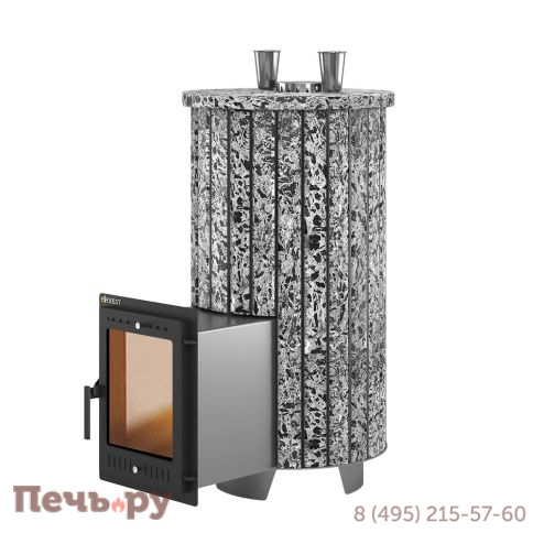 Банная печь Эверест Steam Master 44 INOX Ламель Пироксенит Элит S-20 фото