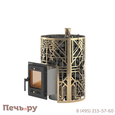 Банная печь Эверест Steam Master Galaxy 18 INOX (210М) Gold фото
