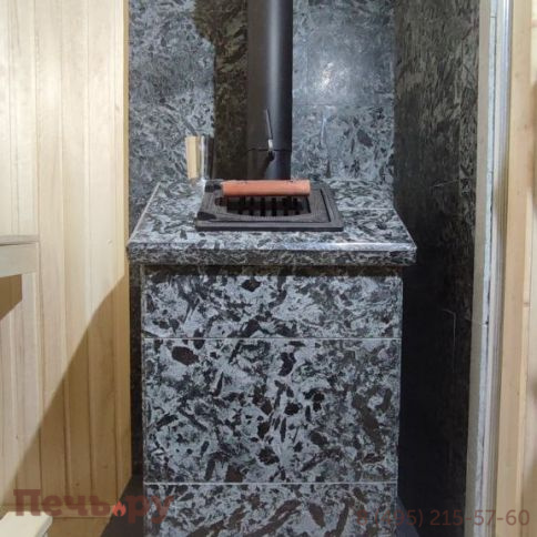 Банная печь Везувий Легенда Ретро 24 (205) в облицовке Президент фото 5