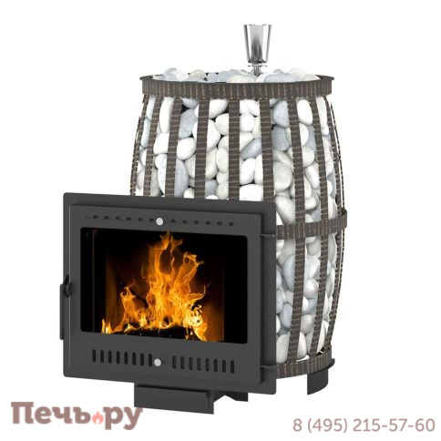 Банная печь Везувий Легенда Русский пар Ковка 18 Панорама М фото