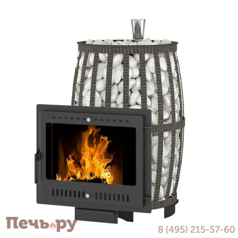 Банная печь Везувий Легенда Русский пар Ковка 24 Панорама М фото