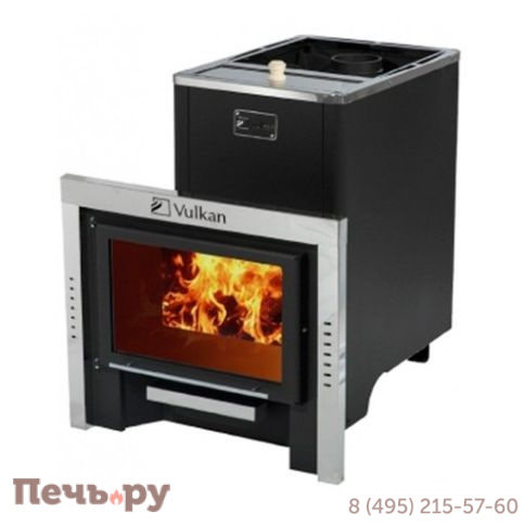 Банная печь Вулкан Эльбрус 20 с баком Панорама фото