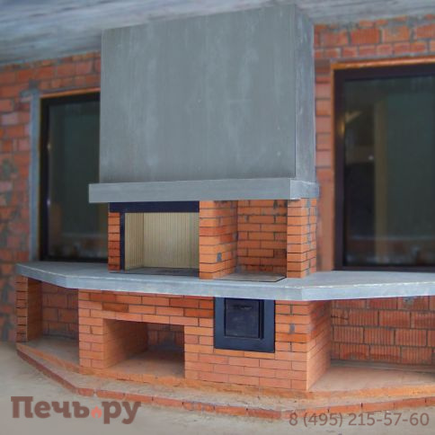 Барбекю комплекс из кирпича, арт. 254217 фото 2