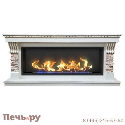 Биокамин классический ZeFire Rockwall линейный фото