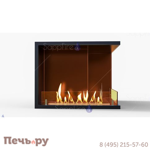 Биокамин SappFire угловой для стены 1000 фото 4