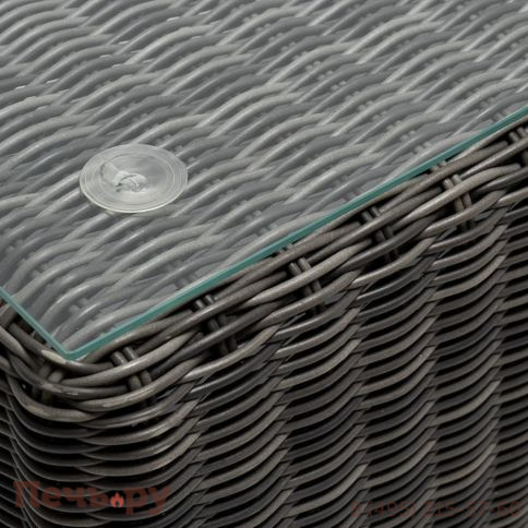 Боно 4SiS журнальный столик из искусственного ротанга, цвет графит фото 4