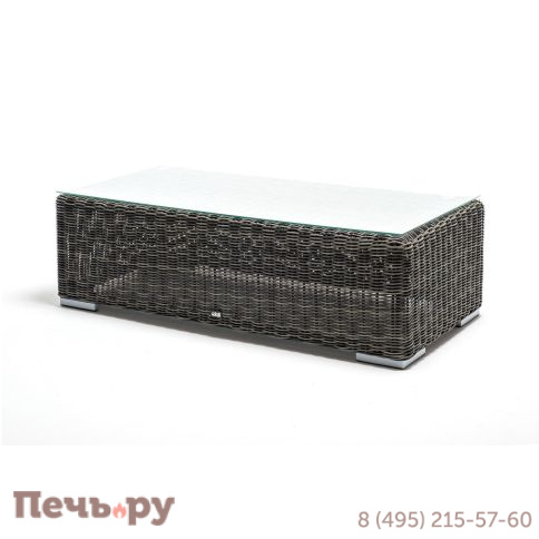 Боно 4SiS журнальный столик из искусственного ротанга, цвет графит фото