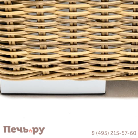 Боно 4SiS журнальный столик из искусственного ротанга, цвет соломенный фото 6