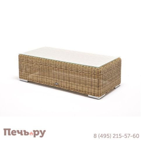 Боно 4SiS журнальный столик из искусственного ротанга, цвет соломенный фото