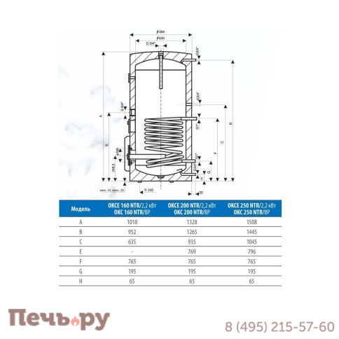 Бойлер Drazice OKC 160 NTR/ВР фото 2