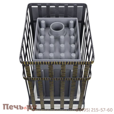 Чугунная банная печь GFS ЗК 18 (П) в сетке фото 3