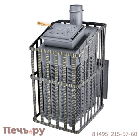 Чугунная банная печь GFS ЗК  Ураган 30 (П) фото 2