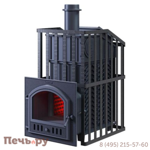 Чугунная банная печь GFS ЗК Ураган 40(П) фото