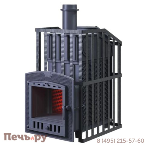 Чугунная банная печь GFS ЗК Ураган 40 (П2) фото