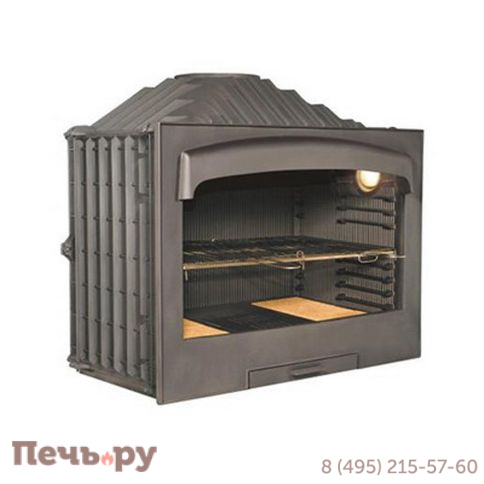 Чугунная топка Hergom Asador H04/100 открытая фото