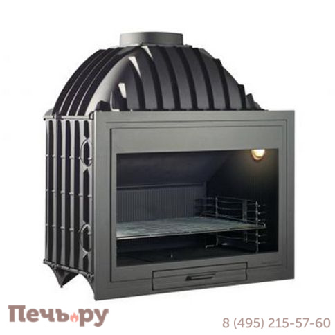 Чугунная топка Hergom Asador H04/80 открытая фото