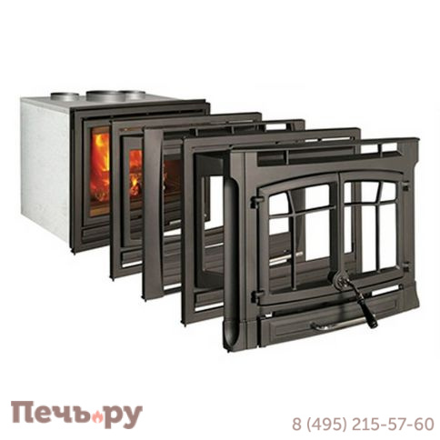 Чугунная топка Hergom инсерт C10 N ELIPSE фото 2