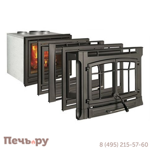 Чугунная топка Hergom инсерт C10 N Plane фото 2