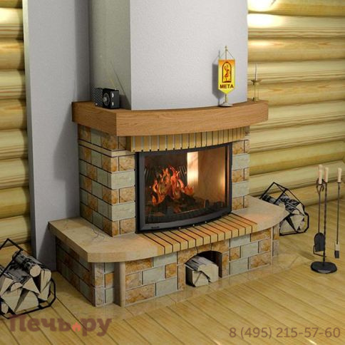 Чугунная топка Мета Панорама 700 фото 2