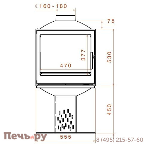 Чугунный камин Liseo Castiron LCI 5 GDF BG Compact фото 2