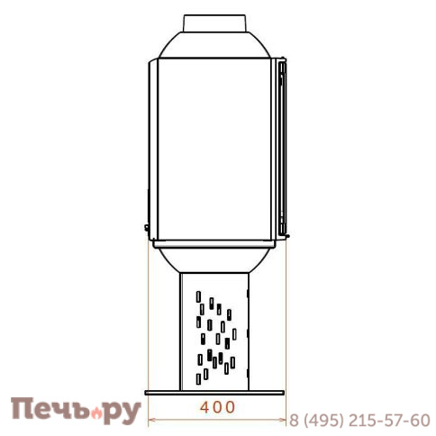 Чугунный камин Liseo Castiron LCI 5 GDF BG Compact фото 3