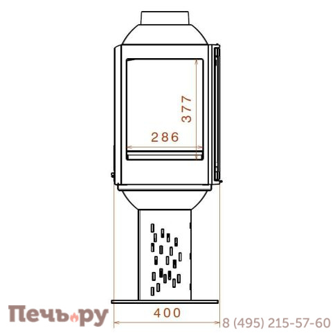 Чугунный камин Liseo Castiron LCI 5 GFLR Compact фото 5