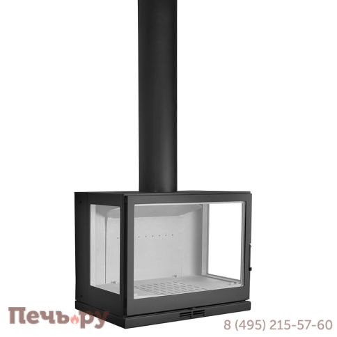 Чугунный камин Liseo Castiron LCI 7 GLR Wall, два боковых стекла фото