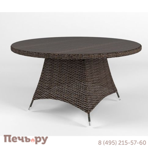 Cтол обеденный круглый Rotang Lux Малага D150 фото