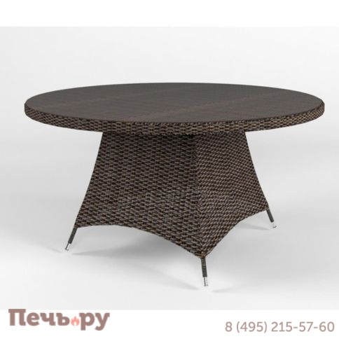 Cтол обеденный круглый Rotang Lux Малага D90 фото