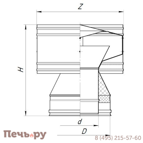 Дефлектор Вулкан VBR50 мм (321 0,5/439 0,5) черный фото 4