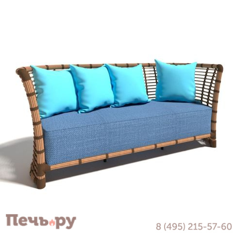Диван 3-х местный Rotang Lux Бамбук фото