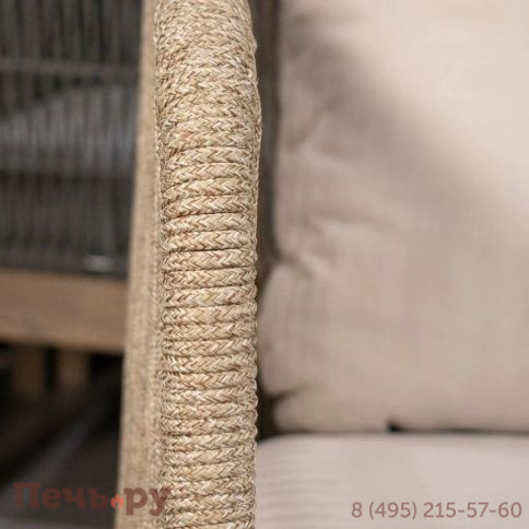 Диван деревянный плетеный двухместный Tagliamento Talara фото 5