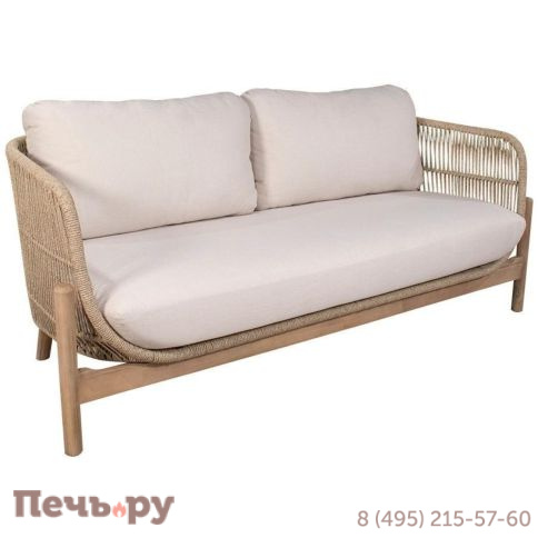 Диван деревянный плетеный двухместный Tagliamento Talara фото