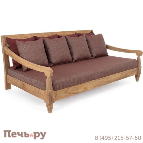 Диван деревянный с подушками Garden Relax Bali фото