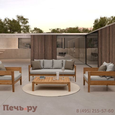 Диван деревянный с подушками Garden Relax Kobo фото 6