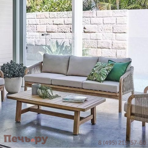 Диван деревянный трехместный Tagliamento Ravona KD фото 2