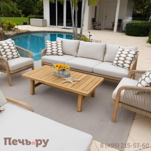 Диван деревянный трехместный Tagliamento Ravona KD фото 3