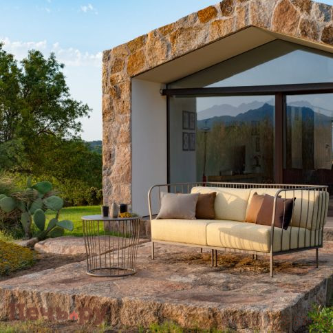 Диван двухместный металлический с подушками EMU Cannole фото 2