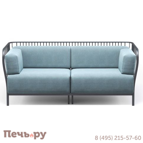 Диван двухместный металлический с подушками EMU Cannole фото